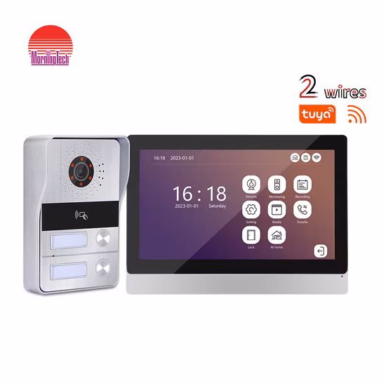 Videocitofono citofono videocitofono Cctvv con schermo a colori stabile a 2 fili